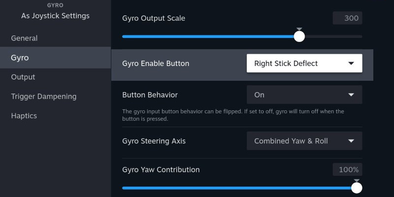 How to Turn On Gyroscope on Steam Deck